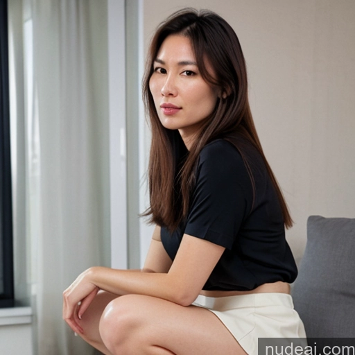 Milf Tall Pubic Hair 30s 40s Brunette Straight Japanese Korean Street Front View Squatting Spreading Legs High Heels Mini Skirt Shirt Skin Detail (beta) Detailed Spread_legs, Pussy, Split_legs EdgOrgasm Orgasm