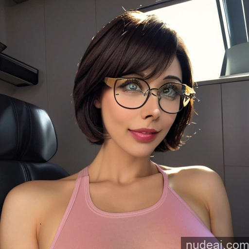 Milf Short Hair Glasses Perfect Body 40s Ahegao Hospital Cumshot Blouse