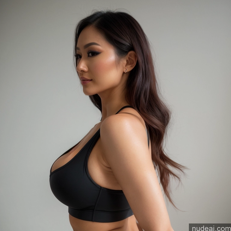 related ai porn images free for Asian Perfect Boobs Beautiful Small Ass 20s Club Yoga Yoga Pants Sports Bra Front View Side View Back View Close-up View