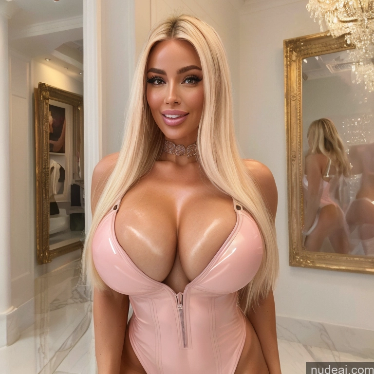 related ai porn images free for Bimbo Two Huge Boobs 40s Happy Blonde Straight White Mirror Selfie Front View T-pose Topless Detailed Mall Oiled Body Nude