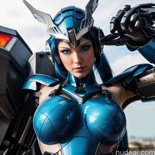 ai nude image of pics of SuperMecha: A-Mecha Musume A素体机娘 Symix Preview Deep Blue Eyes Rainbow Haired Girl