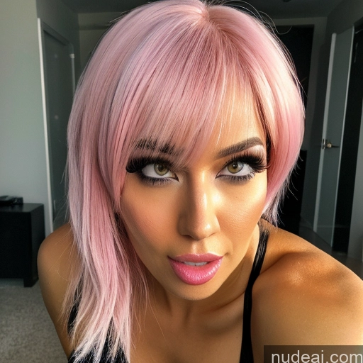 related ai porn images free for Partially Nude Woman Two Small Tits Big Ass Short Hair Oiled Body 20s Ahegao Pink Hair Ponytail Asian Mirror Selfie Bathroom Front View Cooking Nude Beer Bright Lighting