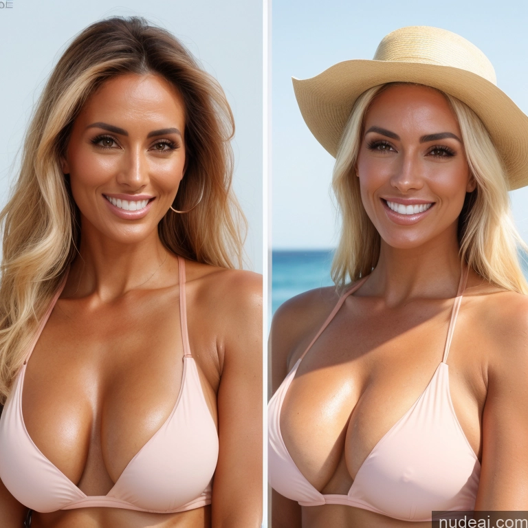 related ai porn images free for Milf 40s Happy Blonde Straight White Front View Topless Gym Huge Boobs Busty T-pose Several Two Tanned Skin One Piece Swimsuit