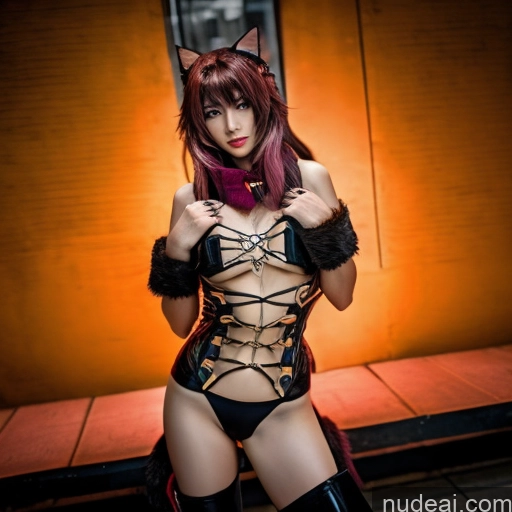 1girl Hu Tao: Genshin Impact Cosplayers Dangerous Beast Cosplay