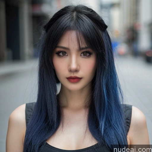 related ai porn images free for 1girl Hu Tao: Genshin Impact Cosplayers Science Fiction Style Blue Hair