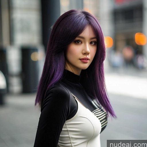 related ai porn images free for 1girl Hu Tao: Genshin Impact Cosplayers Science Fiction Style Purple Hair