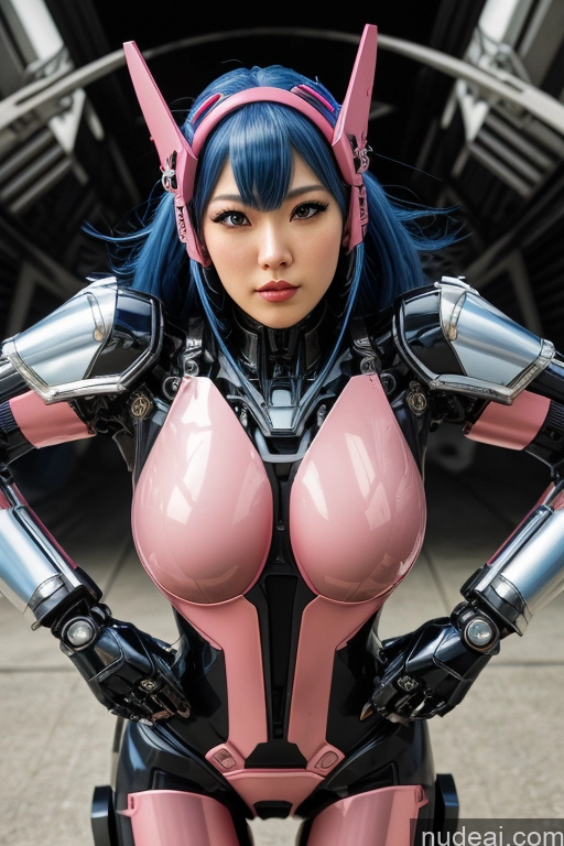 related ai porn images free for 1girl SuperMecha: A-Mecha Musume A素体机娘 Blue Hair