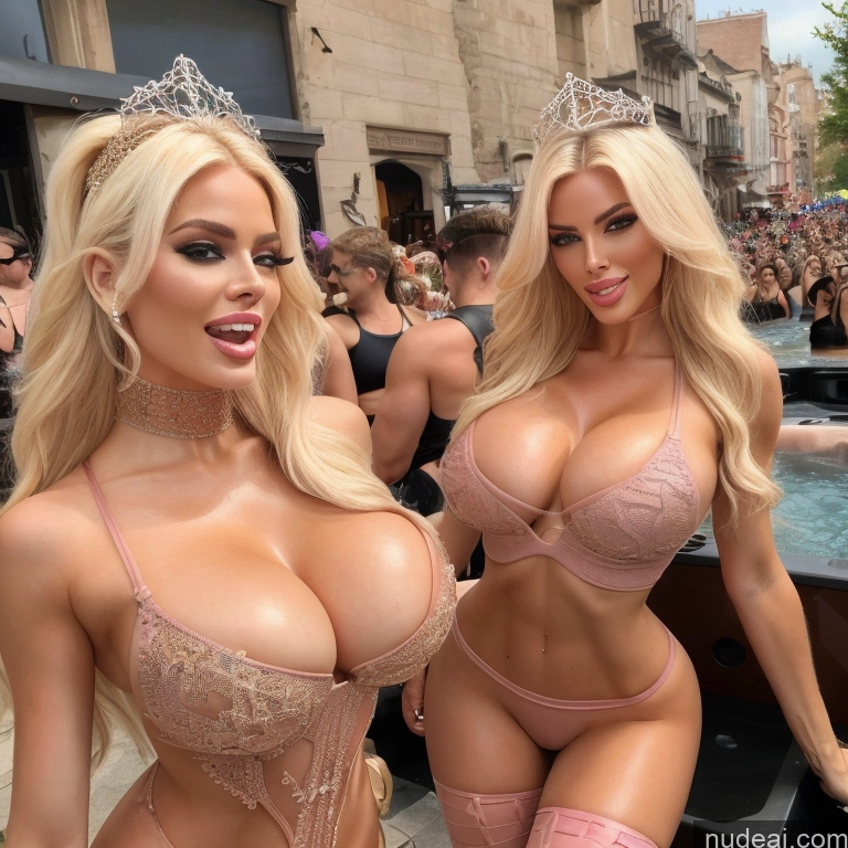 related ai porn images free for Two Several Laughing Blonde T-pose Milf Woman Miss Universe Model Bimbo Nude Skin Detail (beta) 40s Alternative Topless Cleavage Hot Tub