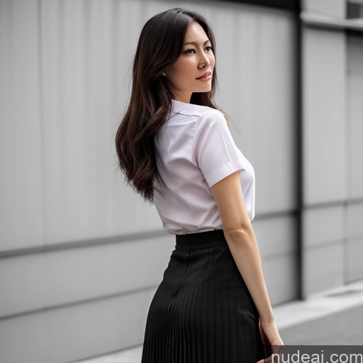 Milf One Tall 30s 40s Orgasm Brunette Straight Japanese Korean Film Photo Skin Detail (beta) Street Back View Bending Over Long Skirt Shirt Thai University Uniform V2 Big Ass