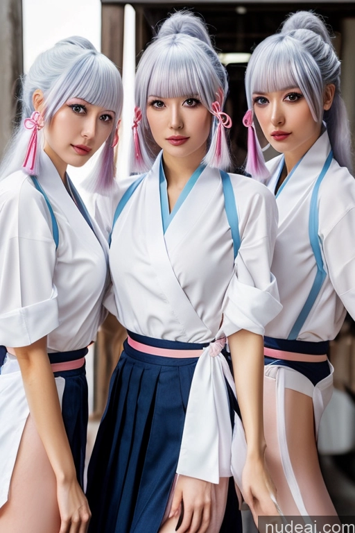 ai nude image of pics of Hayatedol, 1girl Nude Ayaka Kendo Uniform: Genshin Impact Cosplayers