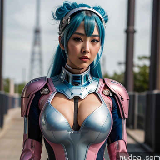 ai nude image of pics of ARC: A-Mecha Musume A素体机娘 Wedding Girl Blue Hair