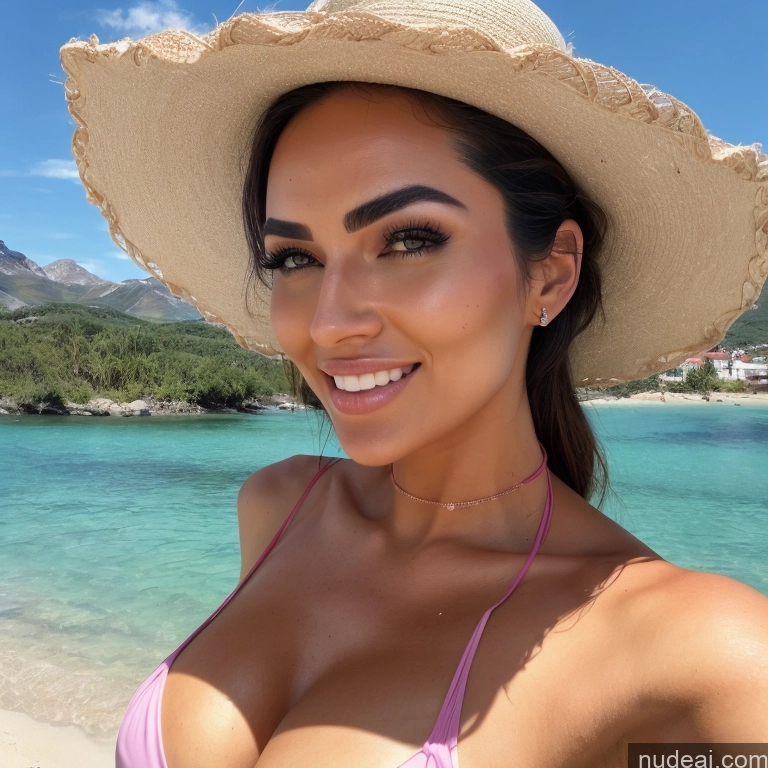 related ai porn images free for Two 20s Happy Blonde Front View Side View Straight White Meadow Mountains Lake Huge Boobs Busty Tanned Skin Swedish Microkini