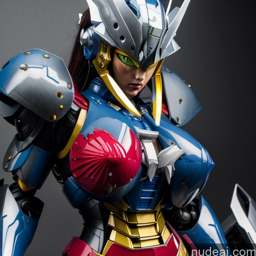 SuperMecha: A-Mecha Musume A素体机娘 Fantasy Armor Mech Suit Sci-fi Armor REN: A-Mecha Musume A素体机娘 A1: A-Mecha Musume A素体机娘 Super Saiyan 4 Super Saiyan Human SexToy Two Several Deep Blue Eyes Huge Boobs No Bra Nude Woman + Man