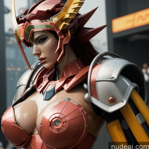 related ai porn images free for SuperMecha: A-Mecha Musume A素体机娘 REN: A-Mecha Musume A素体机娘 Super Saiyan 4 Two Several Huge Boobs No Bra Nude Futuristic Back View