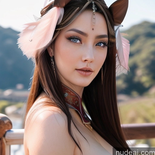 related ai porn images free for Nude Girl MuQingQing Deep Blue Eyes Equitation