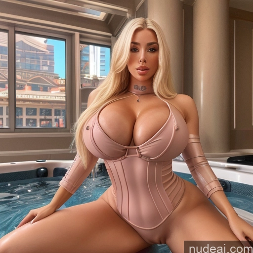 ai nude image of pics of Full Frontal Two Busty Huge Boobs Bimbo Skin Detail (beta) 3d Hot Tub Several Nude