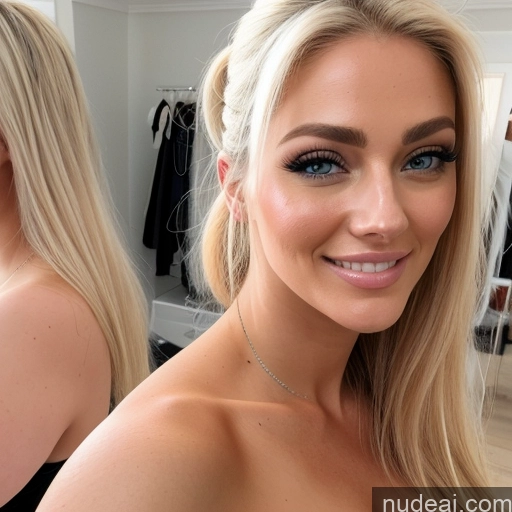 related ai porn images free for Blonde Ponytail Nude Beautiful Huge Boobs Busty Pubic Hair Side View Two Skinny 20s Happy Scandinavian Mirror Selfie Bedroom