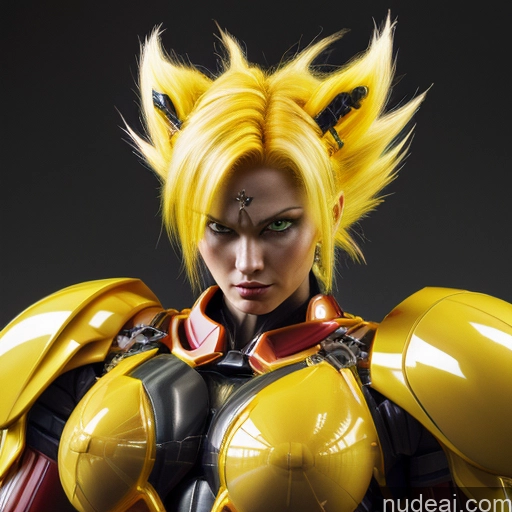 ai nude image of pics of Super Saiyan Super Saiyan 4 Neon Lights Clothes: Red Neon Lights Clothes: Yellow Woman Bodybuilder Busty Front View SuperMecha: A-Mecha Musume A素体机娘