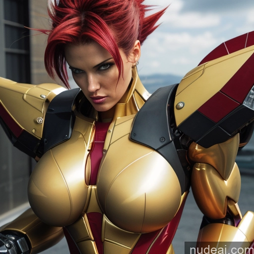 related ai porn images free for Superhero Woman Busty Front View Abs Muscular SuperMecha: A-Mecha Musume A素体机娘 Super Saiyan Super Saiyan 4