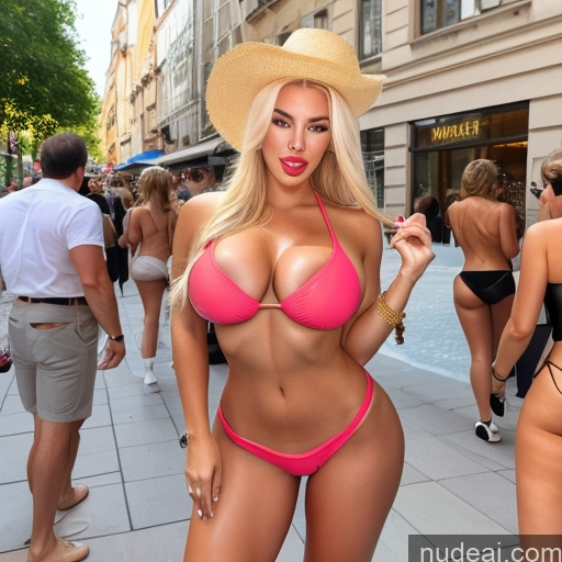 related ai porn images free for Bimbo Milf Model Two Huge Boobs Busty Pubic Hair 20s Happy Blonde Scandinavian Mirror Selfie Front View Back View T-pose Nude Cleavage Jewelry Bright Lighting Detailed Full Frontal Strip Club Several Short Tanned Skin Woman Lipstick