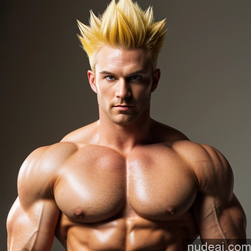 ai nude image of pics of Super Saiyan 4 Super Saiyan Muscular