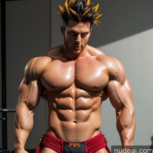 Super Saiyan 4 Super Saiyan Muscular Cyborg Style Cyborg Android Fantasy Armor Mech Suit Sci-fi Armor