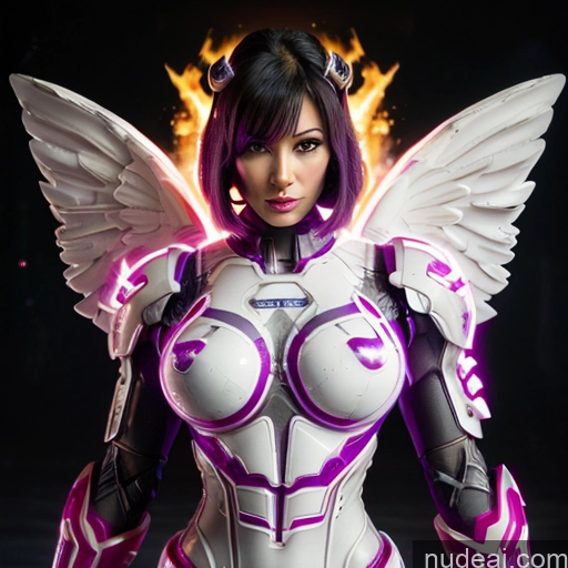 related ai porn images free for Cyborg Woman Bobcut Asian Latina Front View Black Hair Purple Hair Mech Suit Sci-fi Armor Bodybuilder Busty Space Suit Abs SuperMecha: A-Mecha Musume A素体机娘 Battlefield Angel Has Wings Science Fiction Style Neon Lights Clothes: Purple