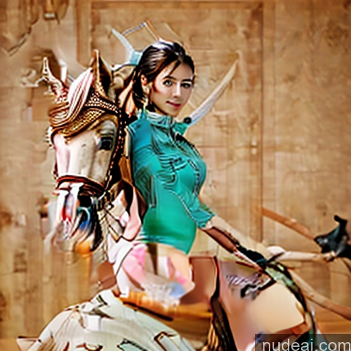 Ahri Wooden Horse Equitation Stewardess Uniform Made Of Fractals