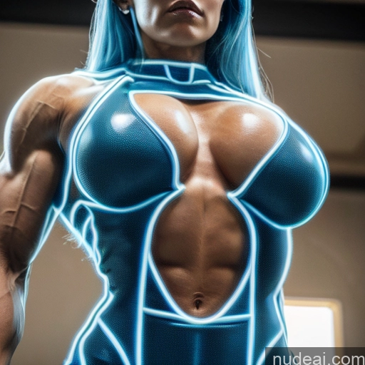 related ai porn images free for Superhero Neon Lights Clothes: Blue Neon Lights Clothes: Purple Woman Bodybuilder Busty Abs Blue Hair Deep Blue Eyes Front View Perfect Boobs Captain Marvel Power Rangers Cosplay Muscular Super Saiyan Captain Planet