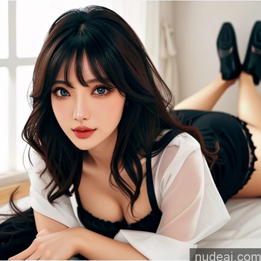 related ai porn images free for Bangs Wavy Hair Traditional Maid Dress