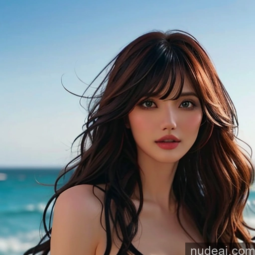 related ai porn images free for Bangs Wavy Hair Looking At Sky Pirate