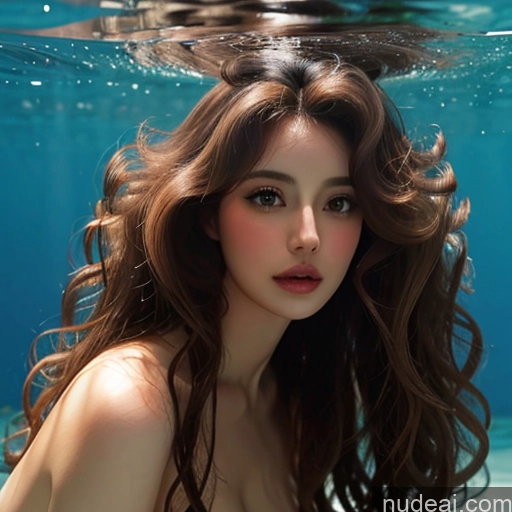 Nude Looking At Sky BBC WG Graphos Bangs Curly Hair Master Underwater