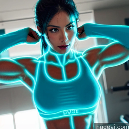 related ai porn images free for Superhero Woman Busty Muscular Abs Blue Hair Deep Blue Eyes Front View Bodybuilder Perfect Boobs Skin Detail (beta) Captain Marvel Neon Lights Clothes: Blue Cosplay Detailed