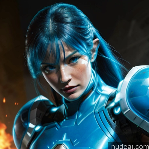 related ai porn images free for Superhero Captain Marvel Cosplay Woman Busty Perfect Boobs Muscular Abs Bodybuilder Blue Hair Deep Blue Eyes Neon Lights Clothes: Blue SuperMecha: A-Mecha Musume A素体机娘 Battlefield Science Fiction Style Front View