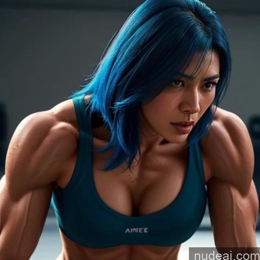 related ai porn images free for Superhero Captain Marvel Cosplay Woman Busty Perfect Boobs Muscular Abs Bodybuilder Blue Hair Front View Cyborg Battlefield