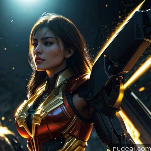 related ai porn images free for Superhero Captain Marvel Woman Busty Perfect Boobs Muscular Abs Bodybuilder Front View SuperMecha: A-Mecha Musume A素体机娘 Battlefield Science Fiction Style Cyborg Neon Lights Clothes: Yellow Gold Jewelry Neon Lights Clothes: Orange