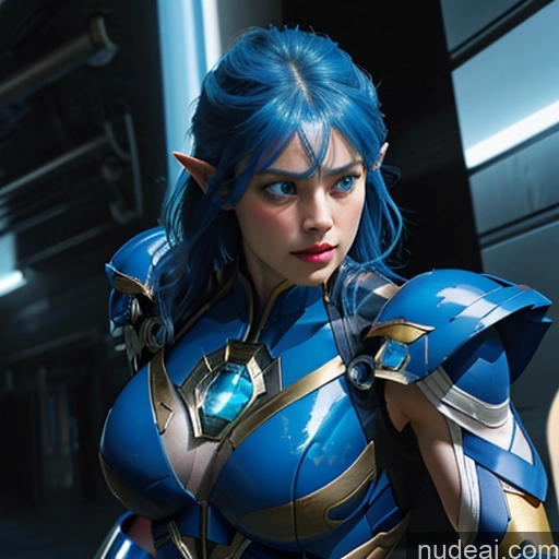 related ai porn images free for Woman Bodybuilder Busty Muscular Abs Perfect Boobs Deep Blue Eyes Blue Hair Skin Detail (beta) Front View Cosplay Superhero Detailed SuperMecha: A-Mecha Musume A素体机娘 Captain Marvel Battlefield