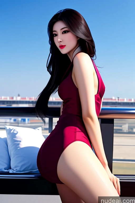 related ai porn images free for MuQingQing Looking At Sky Flight Attendant