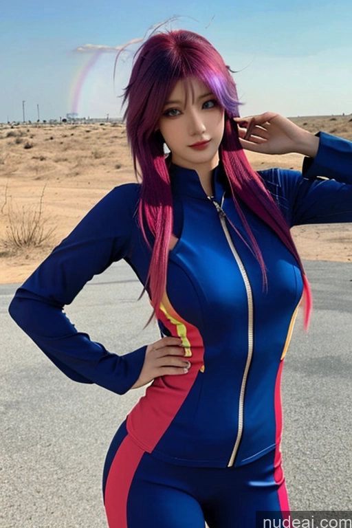 related ai porn images free for Looking At Sky Hu Tao: Genshin Impact Cosplayers Mech Suit Rainbow Haired Girl