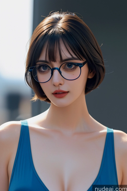 Looking At Sky Hime Cut Nude Busty Glasses Ruru