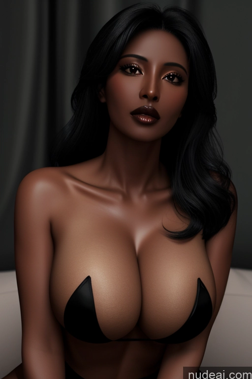 ai nude image of arafed woman with big breast sitting on a couch pics of Milf Huge Boobs Black Hair 3d Busty Nude 60s Traditional Goth Egyptian African Middle Eastern Jewelry