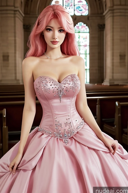 related ai porn images free for BarbieCore Haute Couture | Ball Gown Pink Hair Church Pearl Jewelry Jewelry