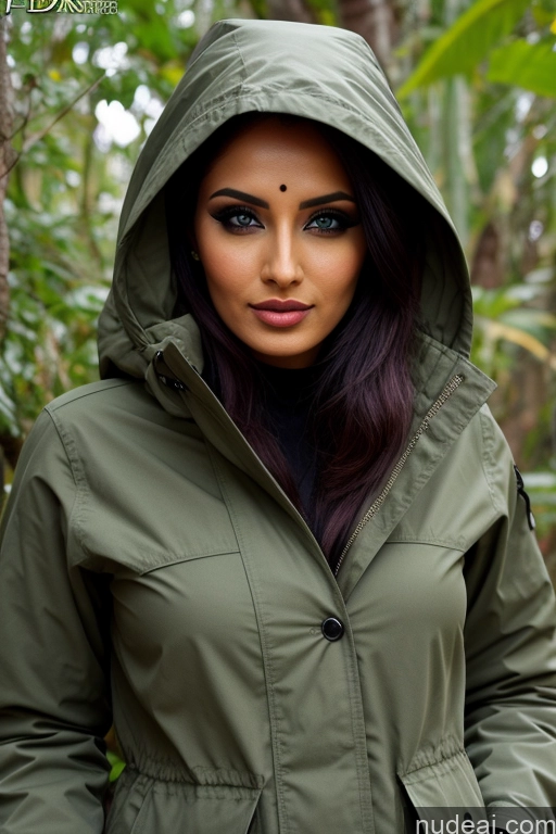 Woman Indian 20s Jungle Parka