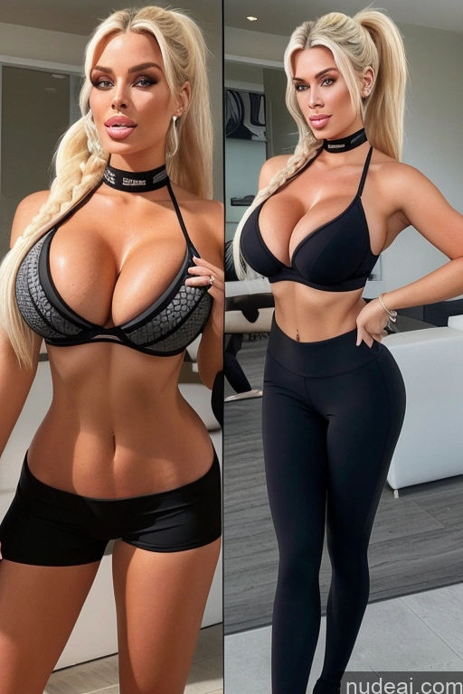 related ai porn images free for Huge Boobs Busty Yoga Pants Push-up Bra Two 20s Ponytail Seductive Swedish Blonde Several Bimbo Miss Universe Model