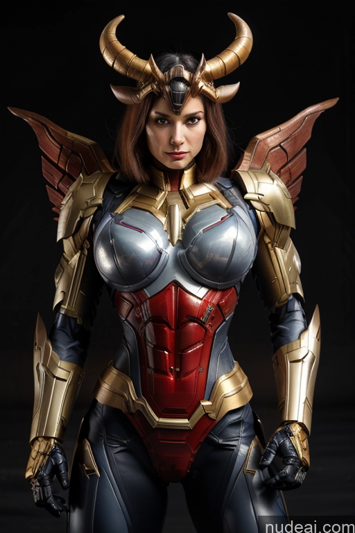 related ai porn images free for Superhero Captain Marvel SuperMecha: A-Mecha Musume A素体机娘 Woman Busty Abs Front View Bodybuilder Muscular Has Wings Angel Succubus