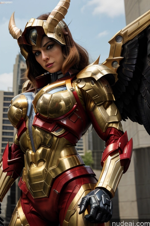 related ai porn images free for Superhero Captain Marvel SuperMecha: A-Mecha Musume A素体机娘 Woman Busty Abs Front View Bodybuilder Muscular Has Wings Angel Succubus