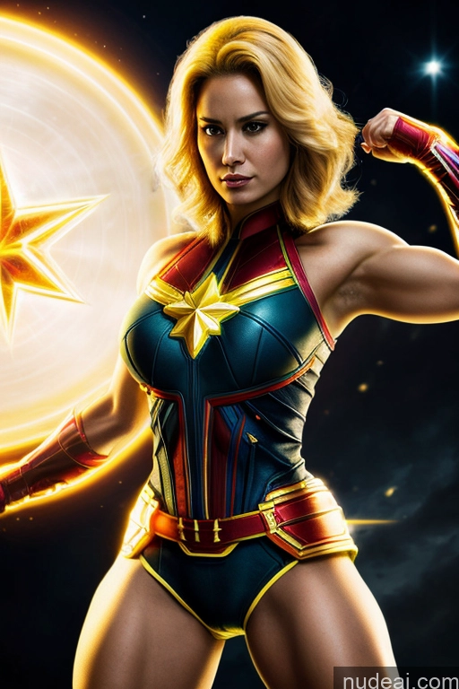 related ai porn images free for Superhero Cosplay Busty Muscular Front View Super Saiyan Neon Lights Clothes: Yellow Neon Lights Clothes: Orange Captain Marvel Science Fiction Style