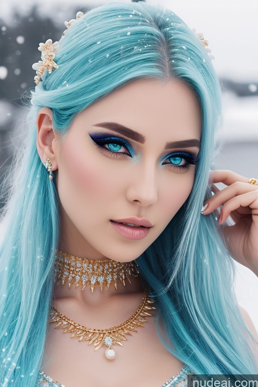 related ai porn images free for Gold Jewelry Elemental Series - Ice Snow Diamond Jewelry Pearl Jewelry Transparent Gtv Style Rainbow Haired Girl