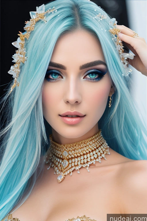 related ai porn images free for Gold Jewelry Elemental Series - Ice Snow Diamond Jewelry Pearl Jewelry Transparent Gtv Style Rainbow Haired Girl