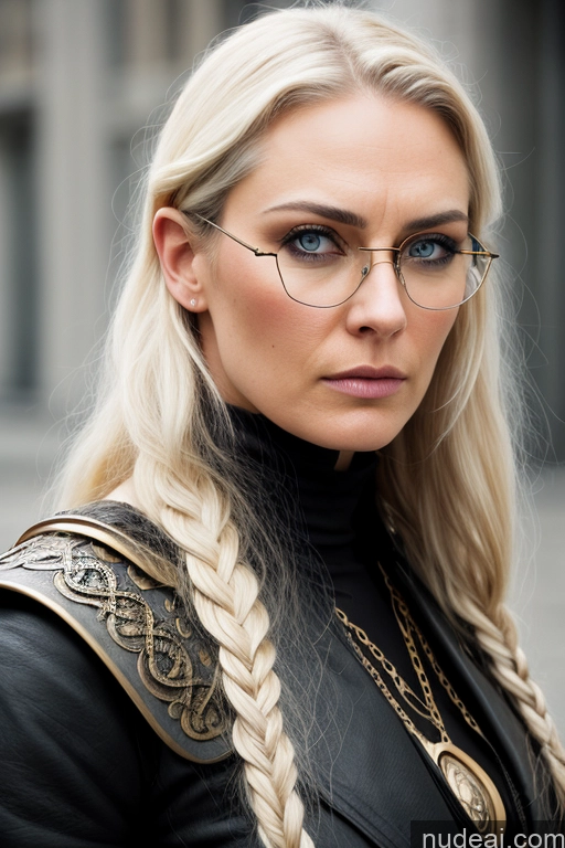 related ai porn images free for Detailed Dark Lighting Gold Jewelry Viking Traditional Steampunk Medieval Leather Fantasy Armor Serious Angry Blonde White Hair Braided Scandinavian German